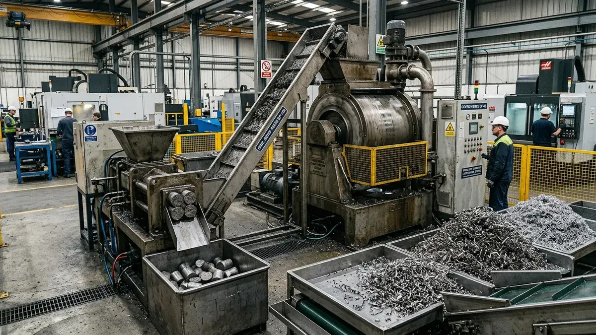 CNC ve Torna Hurda Talaşı Yönetimi: Briketleme, Yağ Alma ve Fire Analizi